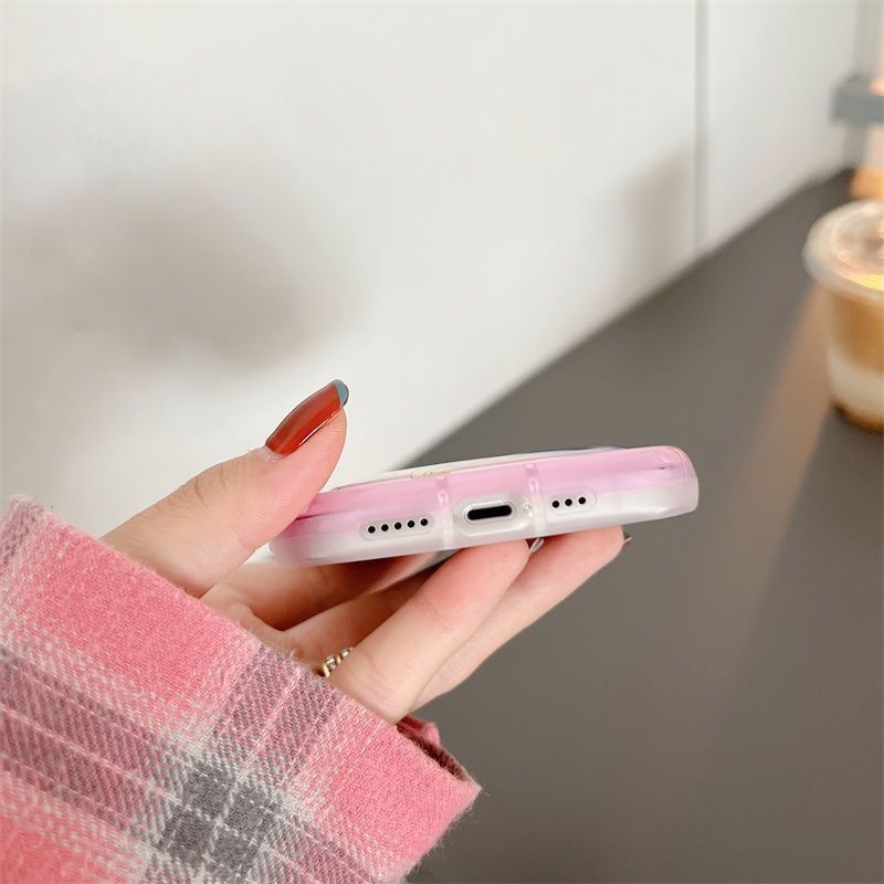 Case Motif print Kartun Perempuan pink Untuk iPhone 12 13 14 11 Pro Max X Xs Max Xr gujdo7