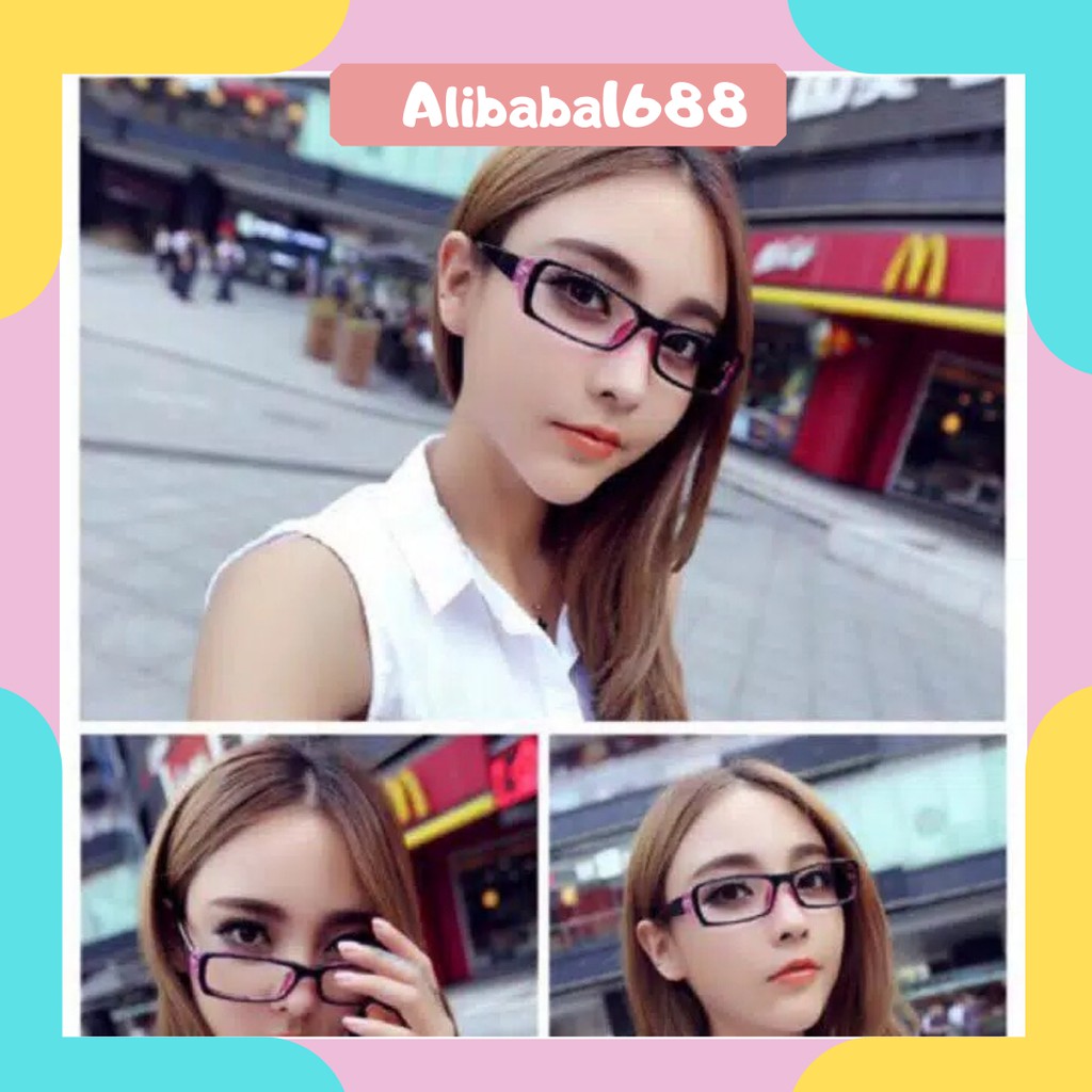 *ALIBABA1688*COD Kacamata Frame Anti Radiasi Pria / Wanita Lensa Transparan B10