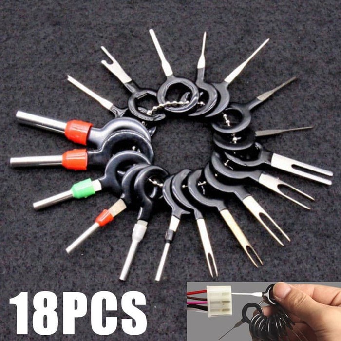 18pc Terminal Wire Remover Pencopot Skun Crimp Connector T Plug *SF05