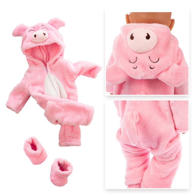 Mary 18inci Pakaian Boneka Anak Perempuan Musim Dingin Hangat Clothes Shoes Perlengkapan Mainan Bayi Newborn