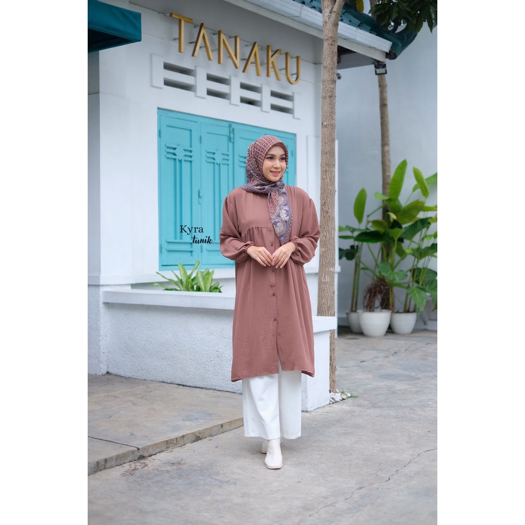 TUNIK CRINKLE WANITA | TUNIC PANJANG JUMBO POLOS | TUNIK LENGAN PANJANG CRINGKEL AIRFLOW | KYRA TUNIK KANAYA TUNIC / TUNIK CRINKLE / RINN TUNIK / MIDI DRESS CRINKLE / TUNIK AIRFLOW FUJI GRISYA MILLY JENNA JENI