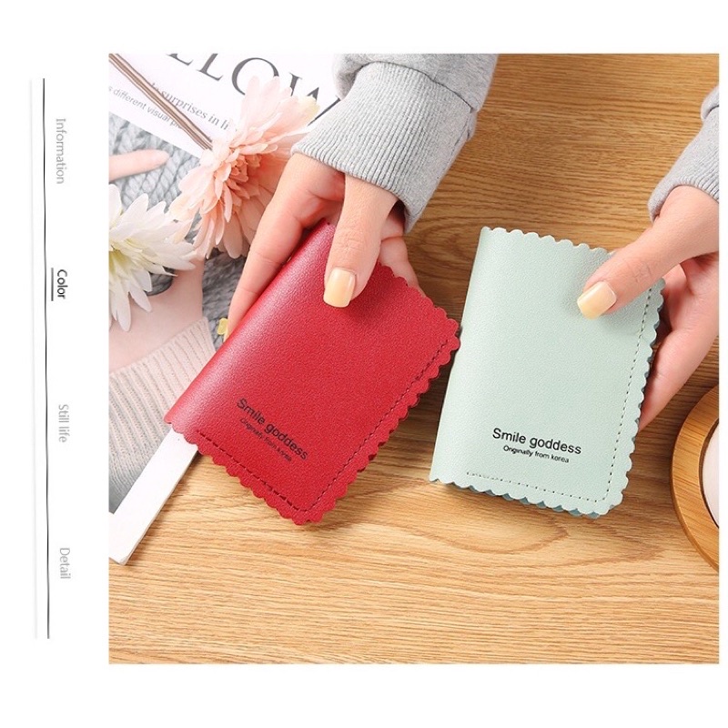 DOMPET LIPAT MINI GELOMBANG Tipis murah elegan