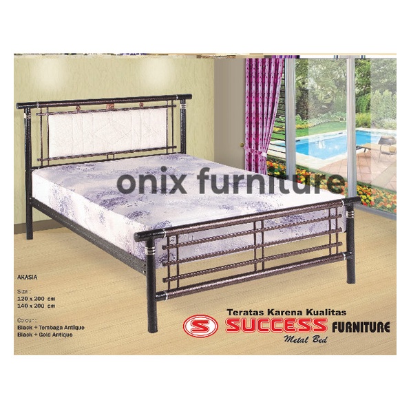 Ranjang/Divan Besi Akasia 160x200cm