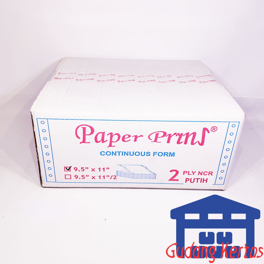 

CONTINUOUS FORM 9.5 X 11 2PLY PAPERPRYRNS PUTIH