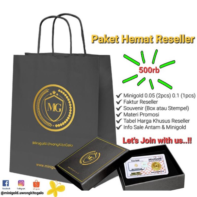Promo Paket Hemat Reseller Logam Mulia (Minigold & Antam)