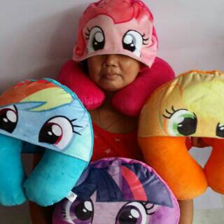 Bantal Leher Topi Poni Neck Pillow My little Pony