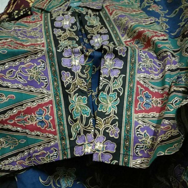 Blouse 772 Bb# Blouse Atasan Batik Lengan Pendek Katun Stretchy