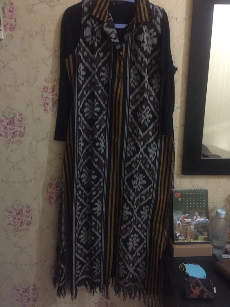 Termurah Cod-adisty Outer Tenun Troso Long Cardi Batik Solo Modern / Cardigan Batik Original / Tunik