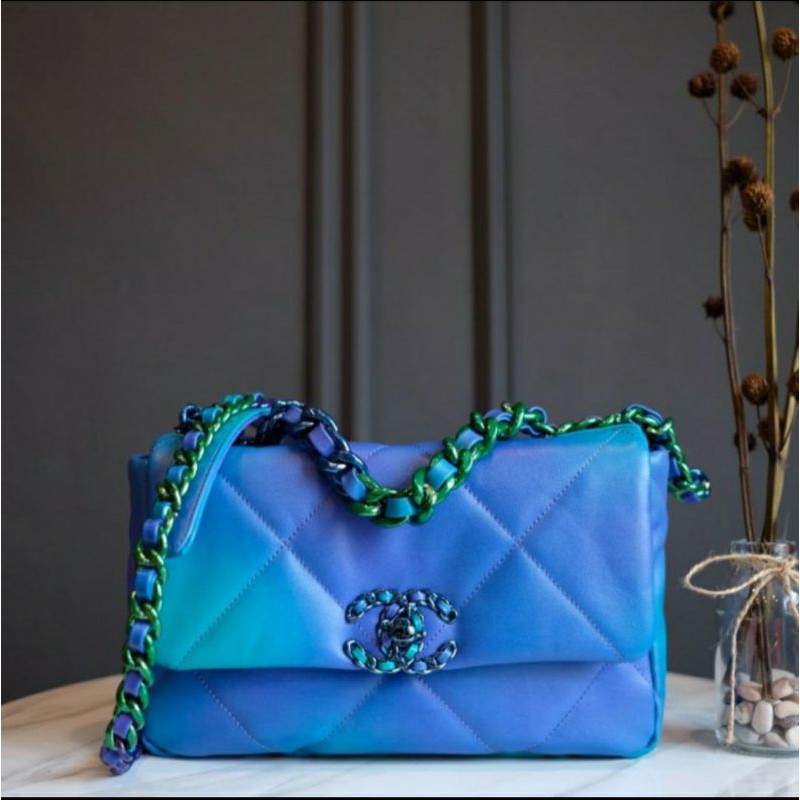 Chanel 19 Flip Bag Pure Leather Lamb Skin