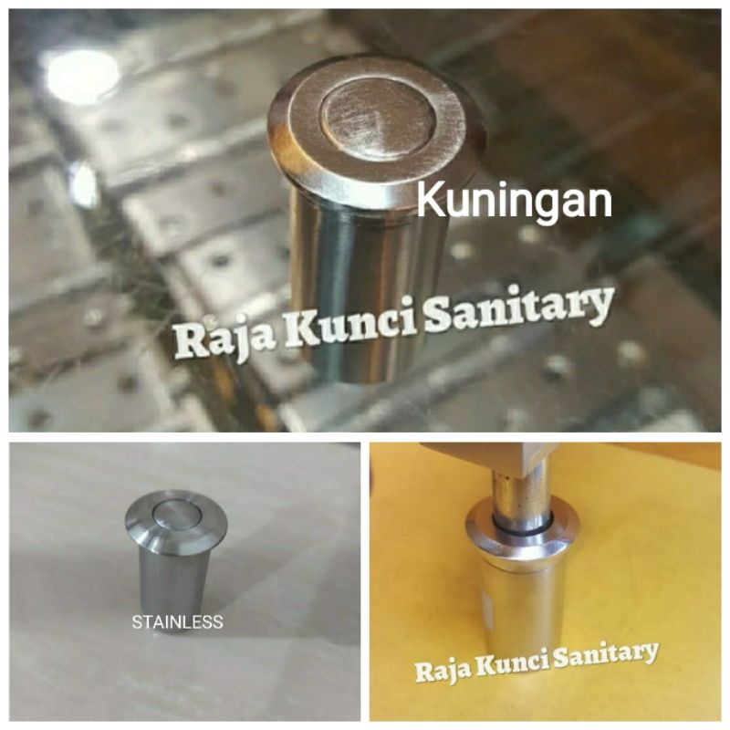 Lubang Grendel Tanam Stainless/Kuningan/Lubang Slot Tanam