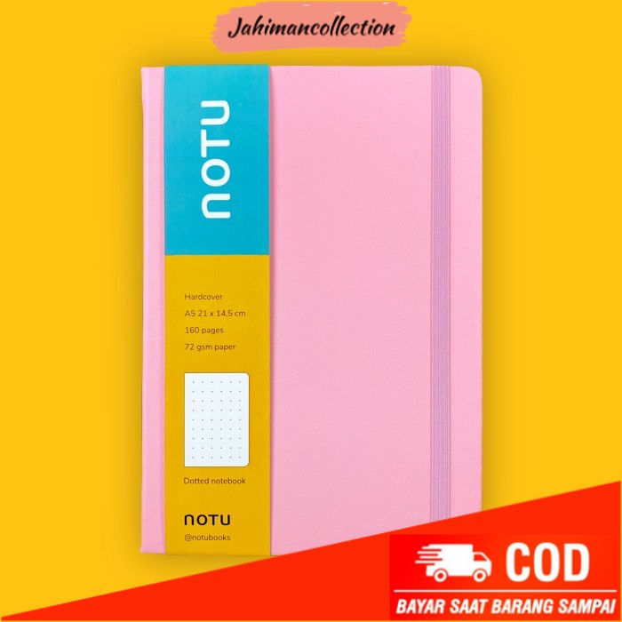 

✨ BISA COD ✨ Notebook A5 Hardcover - Pink - Buku Agenda / Planner / Journal - Plain