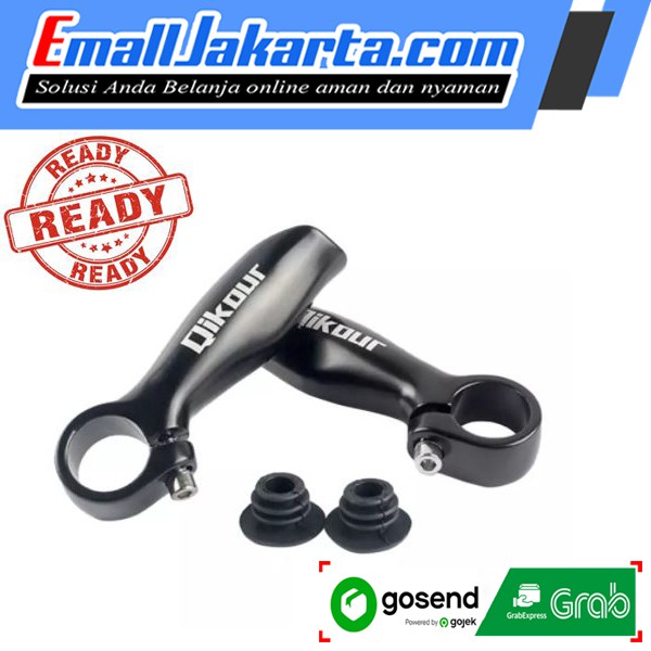 WAKE Bar End Tanduk Stang Grip Handlebar Alloy Pegangan Setang Sepeda - Black