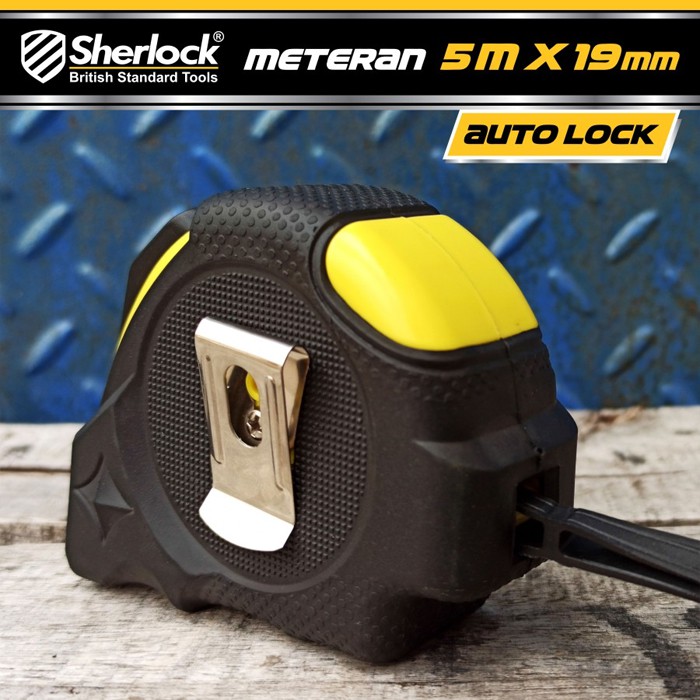 Meteran Sherlock Auto Lock Metrics 5 Meter