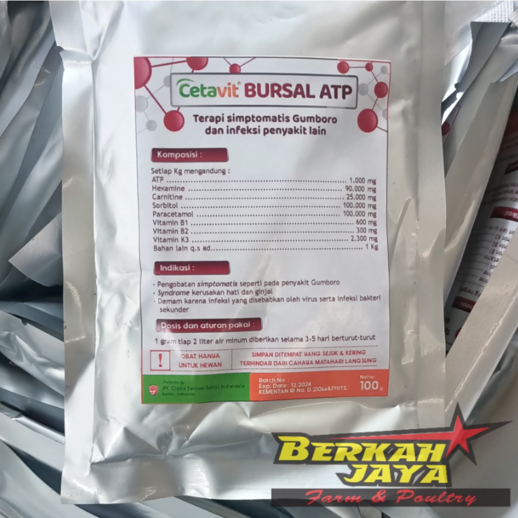 Cetavit BURSAL ATP terapi Ayam Gumboro