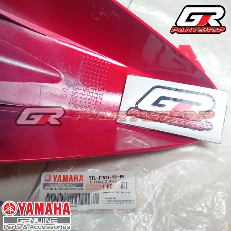 spakbor depan mio sporty 5TL merah cabe ori ygp original yamaha slebor fender front