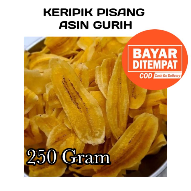 

keripik pisang asin gurih renyah