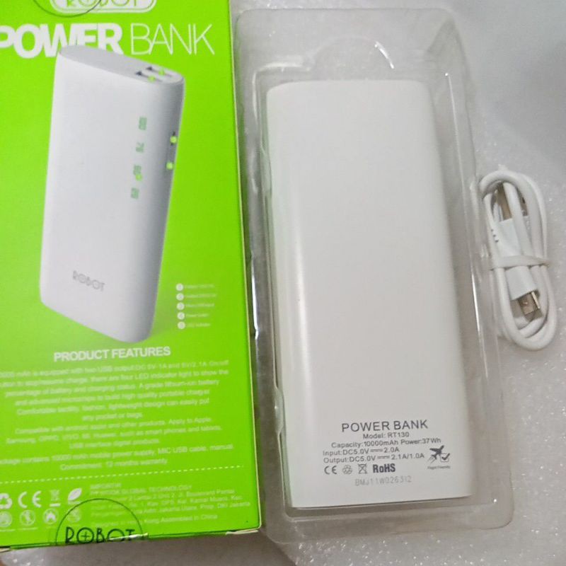 power bank robot RT 130 10000mah