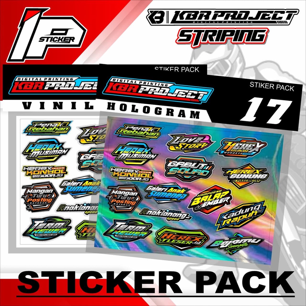 

Sticker Pack - Sticker Pack Variasi List Sticker Pack.17 Design IPING STICKER