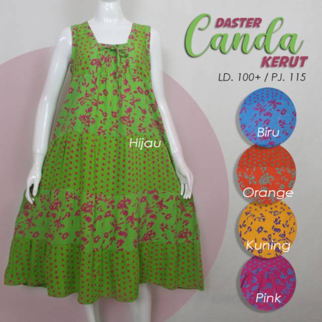 Daster Cap Solo Susun Tanpa Lengan