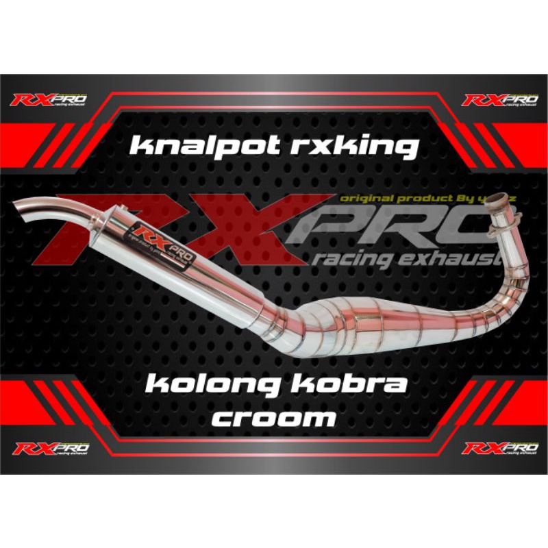 Knalpot Rx King Kolong Kobra crom KOLONG KOBRA RXpro racing
