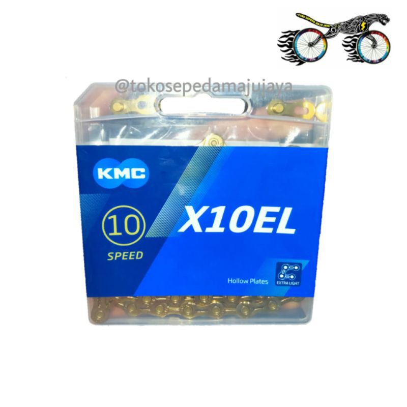 Rantai Sepeda 10 Speed KMC X10EL Gold Shimano