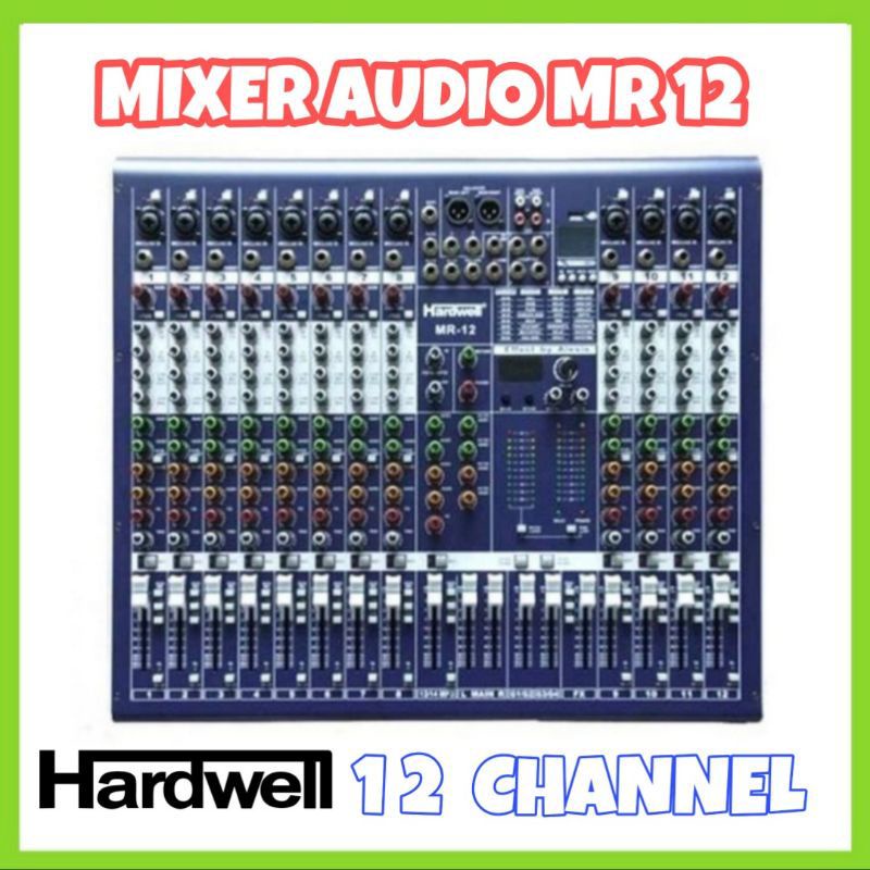 Mixer Audio HARDWELL MR 12 Mixer 12 Channel Professional Original