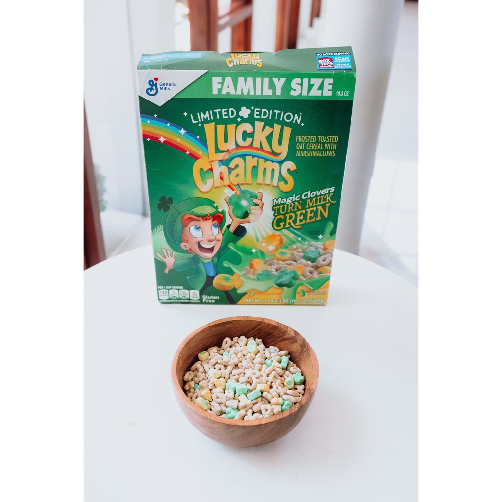 General Mills Lucky Charms Green Cereal Limited Edition Repack 30gr (NON HALAL)