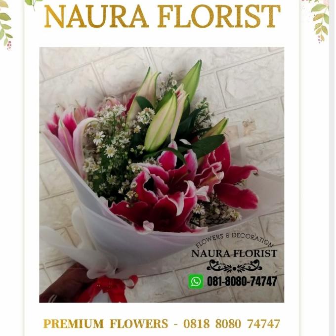 BUKET BUNGA LILI /BUKET /BUKET LILI/ BUNGA ULTAH/BUKET LILI MERAH 002 SDC413442