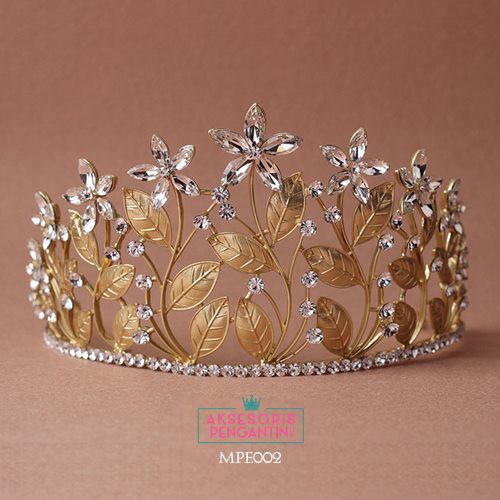 [BISA COD] AKSESORIS RAMBUT WEDDING CROWN HEADPIECE PENGANTIN WEDDING MPE002