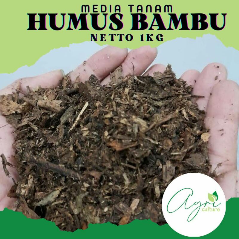humus bambu fermentasi / humus bambu / humus bambu cacahan
