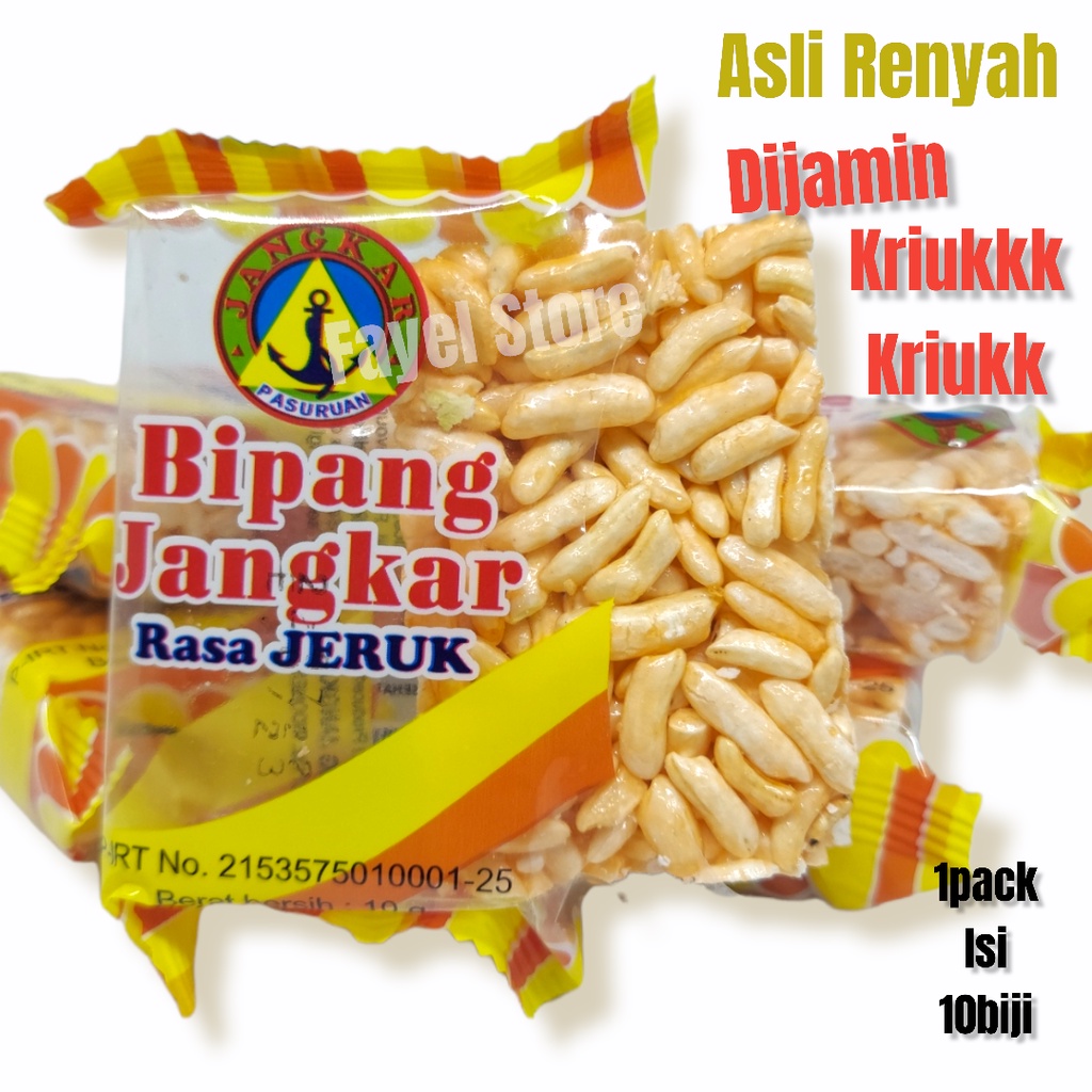

Bipang Jangkar Pasuruan Rasa Jeruk Isi 10 biji