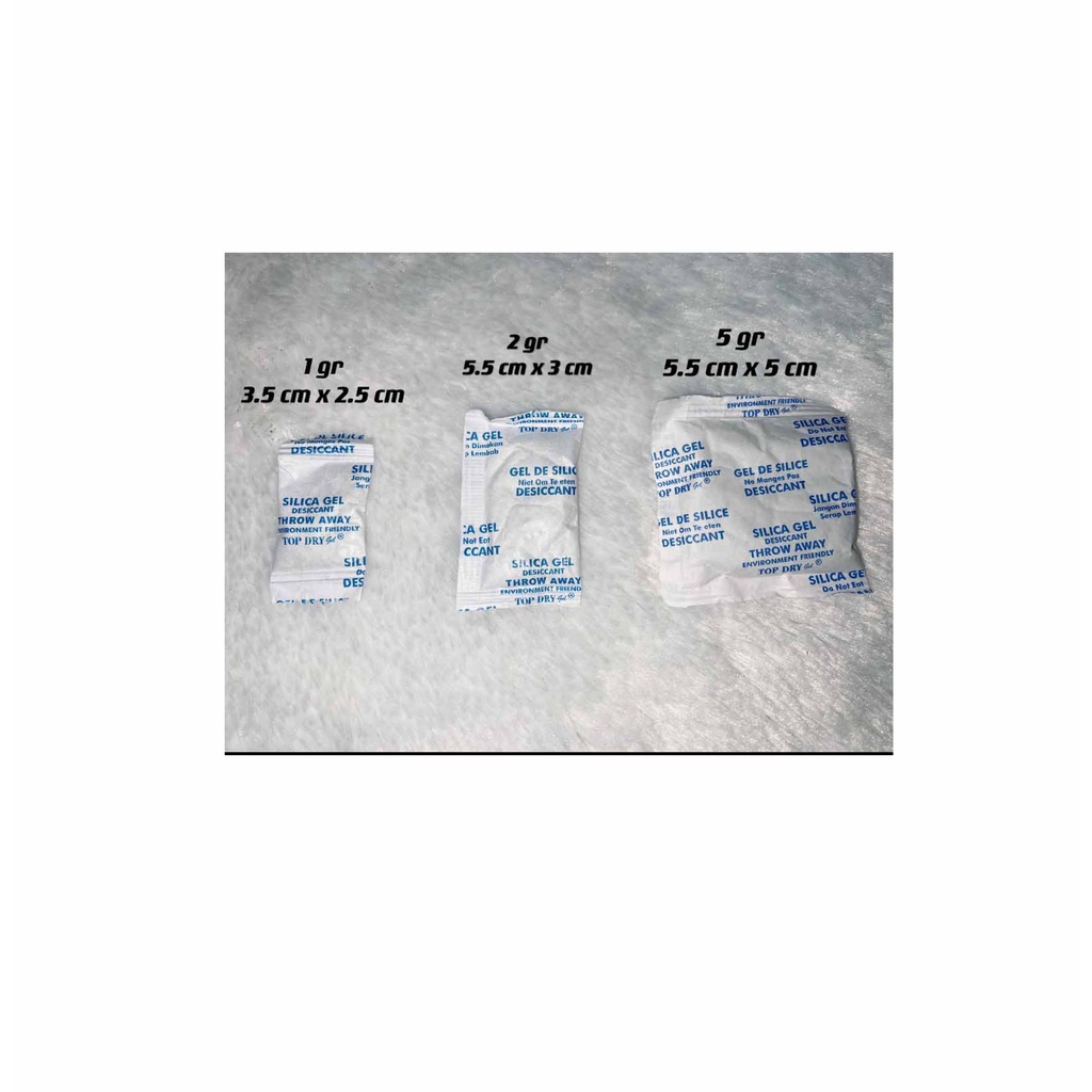 Silica / Silika Gel Biru Sachet Kertas Kualitas Premium