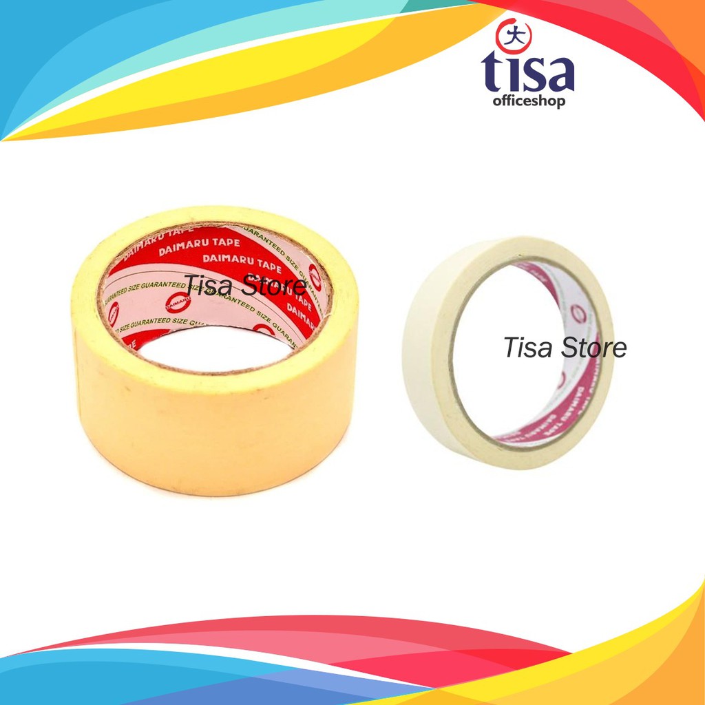 

Masking Tape Daimaru Lakban Kertas 1 inchi