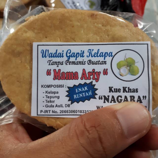 

5 bungkus Kue gapit kelapa khas NAGARA hulu sungai selatan