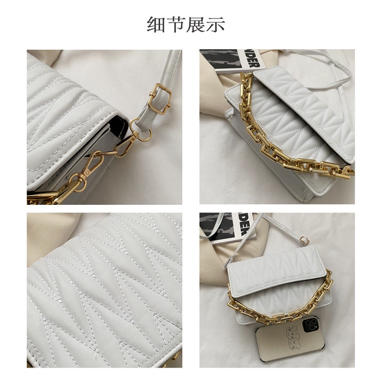 Satu7an T218 Tas Selempang Wanita Fashion Korea Tas Wanita Tas Import Tali Rantai Sling Bag PU