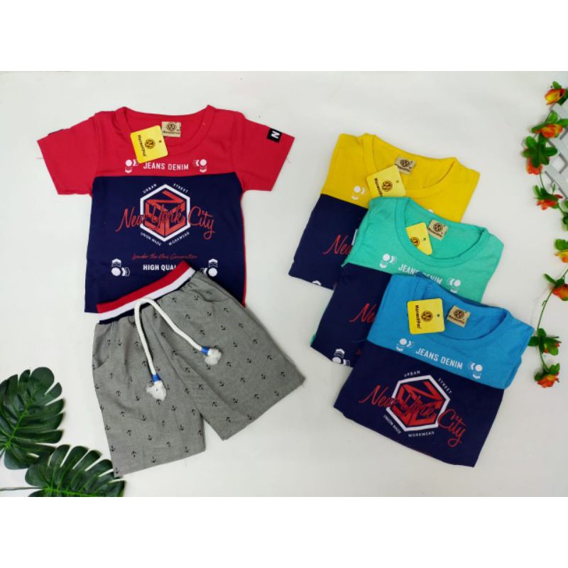 (COD) Setelan anak cowok Lengan pendek MAXWELLPRO