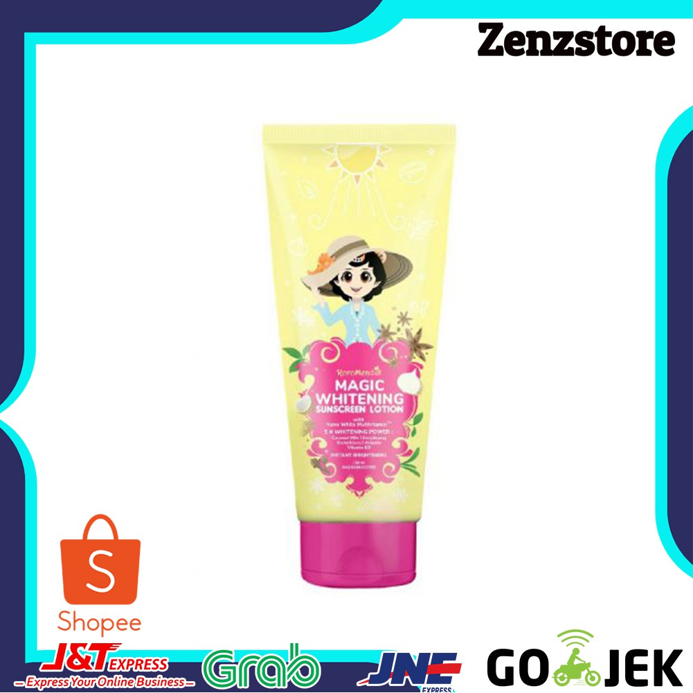 MAGIC WHITENING BODY LOTION SPF 50 PA+++ RORO MENDUT Pemutih Badan Bleaching Permanen BPOM BUMIL