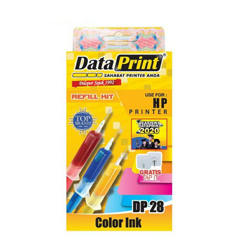 REFIILL DATA PRINT DP 28 COLOUR PRINTER HP, REFILL DATAPRINT DP 28 COLOUR