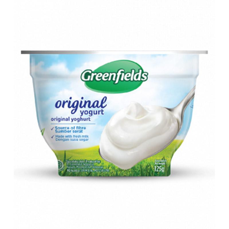 

Original / Mango / Strawberry / Blueberry Greenfield Stirred Yogurt 125gr Greenfields yoghurt