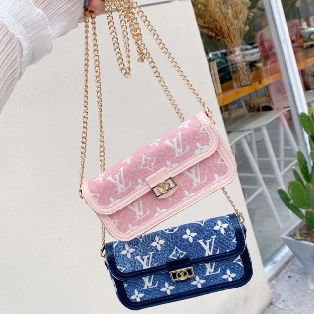 Tas Mini Sling Bag LV LOUIS V tas pouch hp selempang [for All Phone Types]