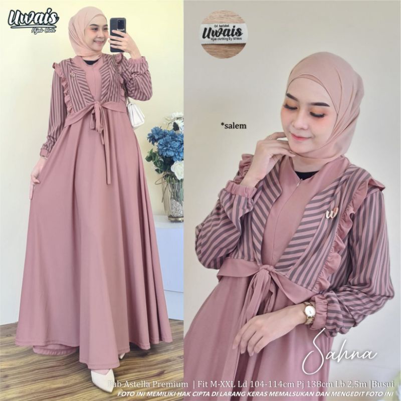 Anindya Uwais Sahna Gamis Dress Maxy Original