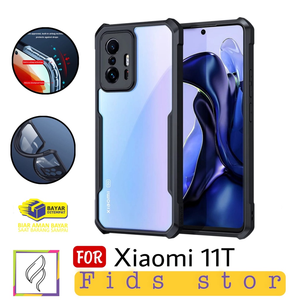 Promo Soft Case XIAOMI 11T / 11T Pro Clear armor Spigen Fusion Xundd Transparan Casing Cover PREMIUM QUALITY CASE-fids store