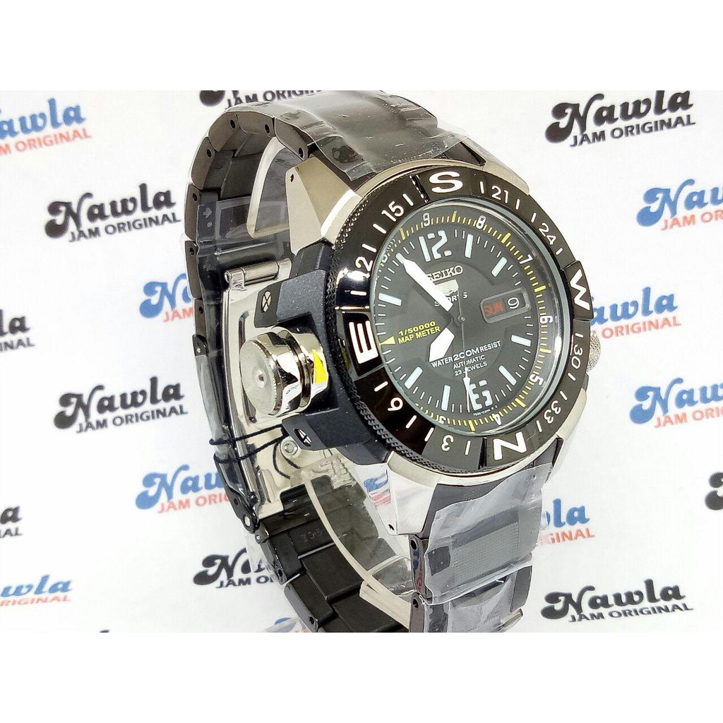 Seiko 5 Sports SKZ231K1 Automatic Map Meter - Jam Tangan Pria SKZ231