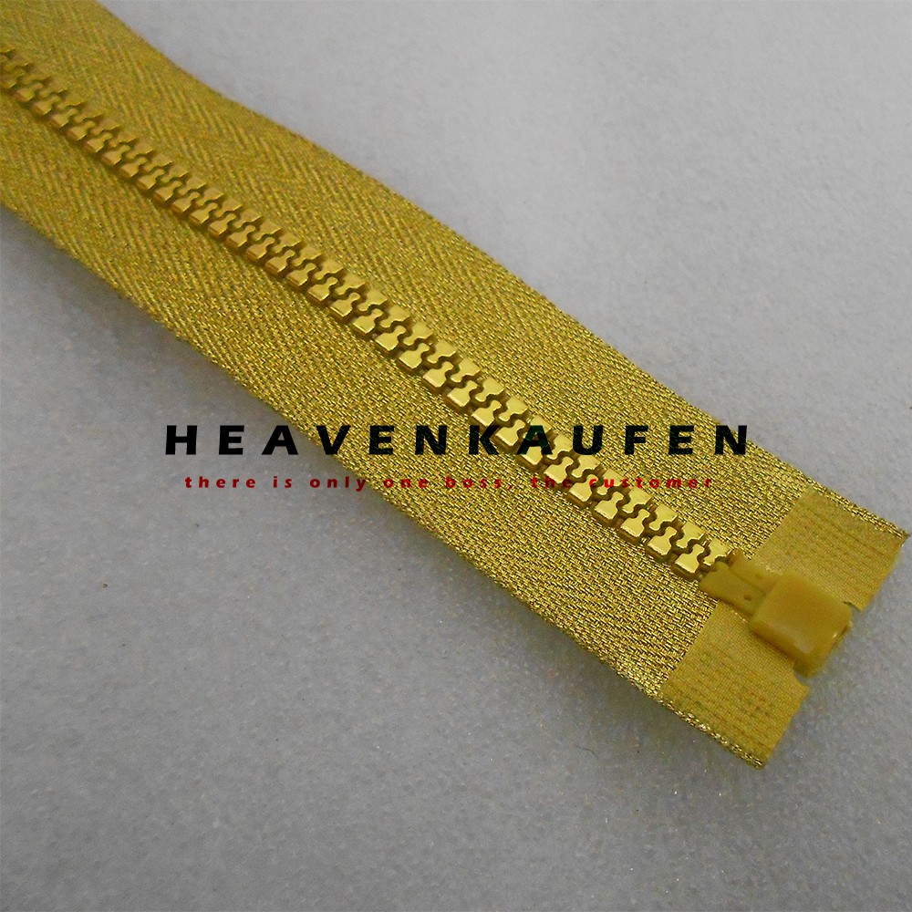 Resleting Zipper 100 cm (1 meter) Blink Blink Mengkilap Warna Gold Emas