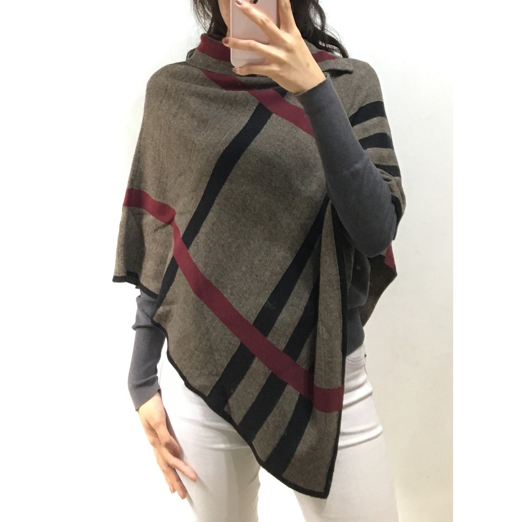 Sweater Rajut Poncho Import Tebal Premium Halus