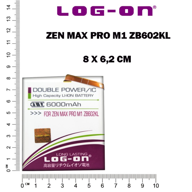 baterai LOG-ON ASUS ZENFONE MAX PRO M1 ZB601KL / M2 ZB602KL C11P1706 double power logon batre