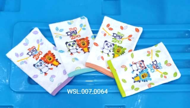 Waslap Bayi  bentuk jari atau segi empat /  Facial Waslap  (Isi  3 Pcs)