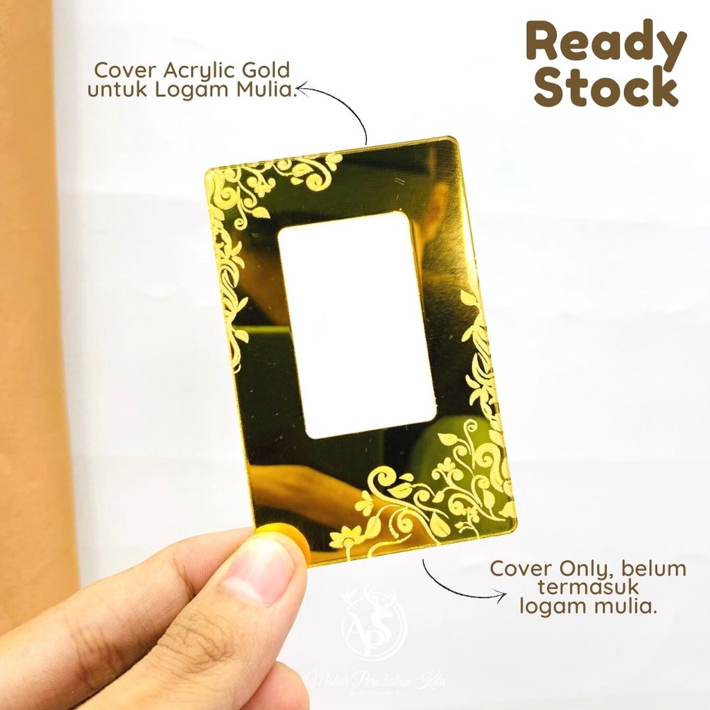 Replika Sertifikat Logam Mulia Acrylic Gold READY STOCK