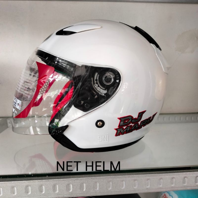 HELM KYT DJ MARU SOLID WHITE ORI KYT DJ MARU