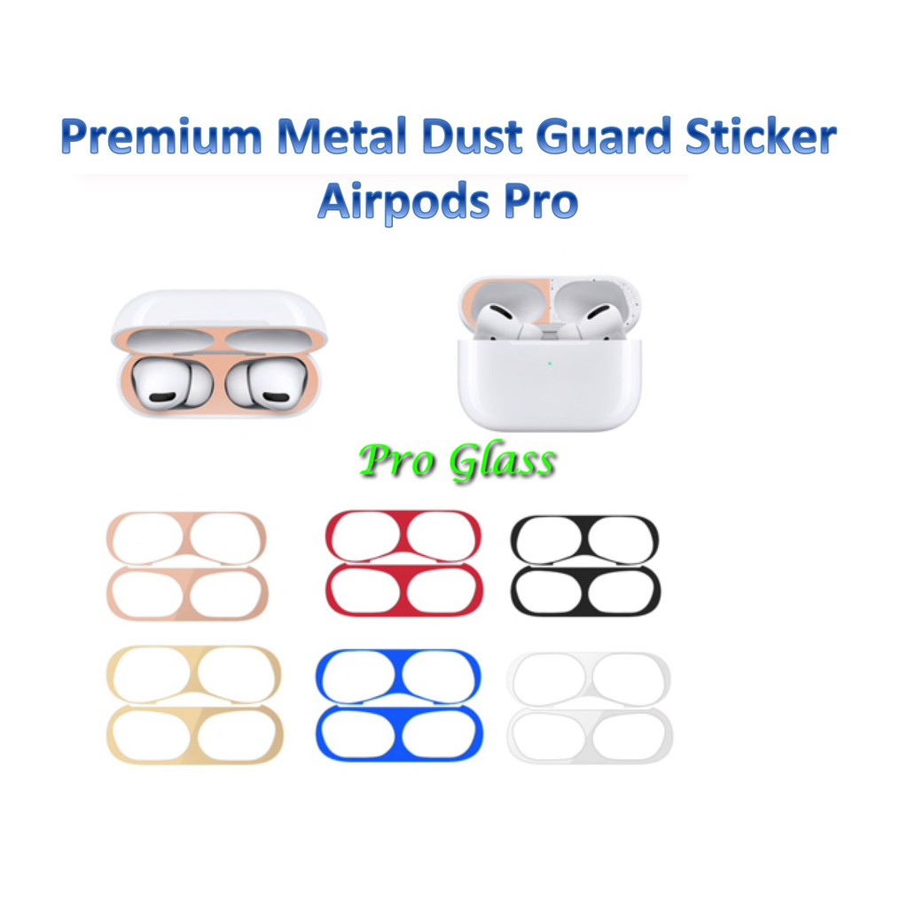 Airpods PRO / Airpod Guard 18k Gold Plated Dust Free Metal Sticker